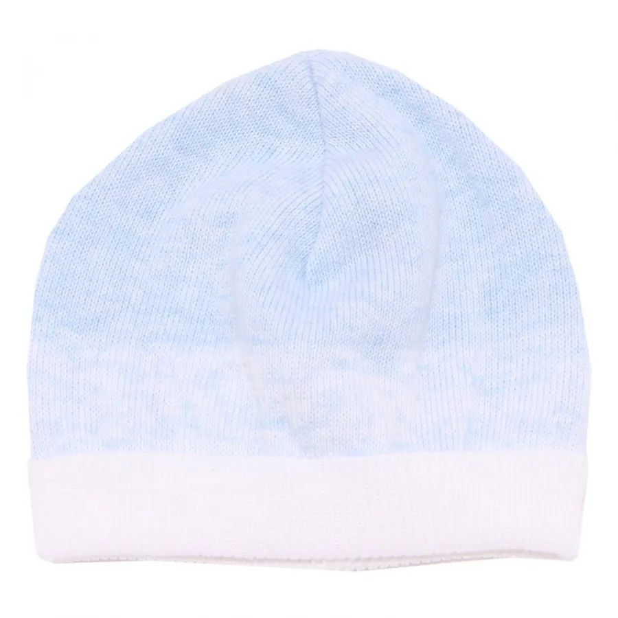 4646X cappello bimbo BABY GRAZIELLA white/light blue cotton boy hat