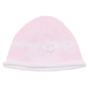 4661X cappello bimba girl BABY GRAZIELLA white/pink cotton hat