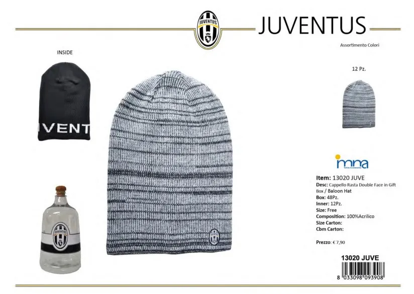 Abbigliamento Juve gadget tifosi cappello reversibile Juventus Fc *18490