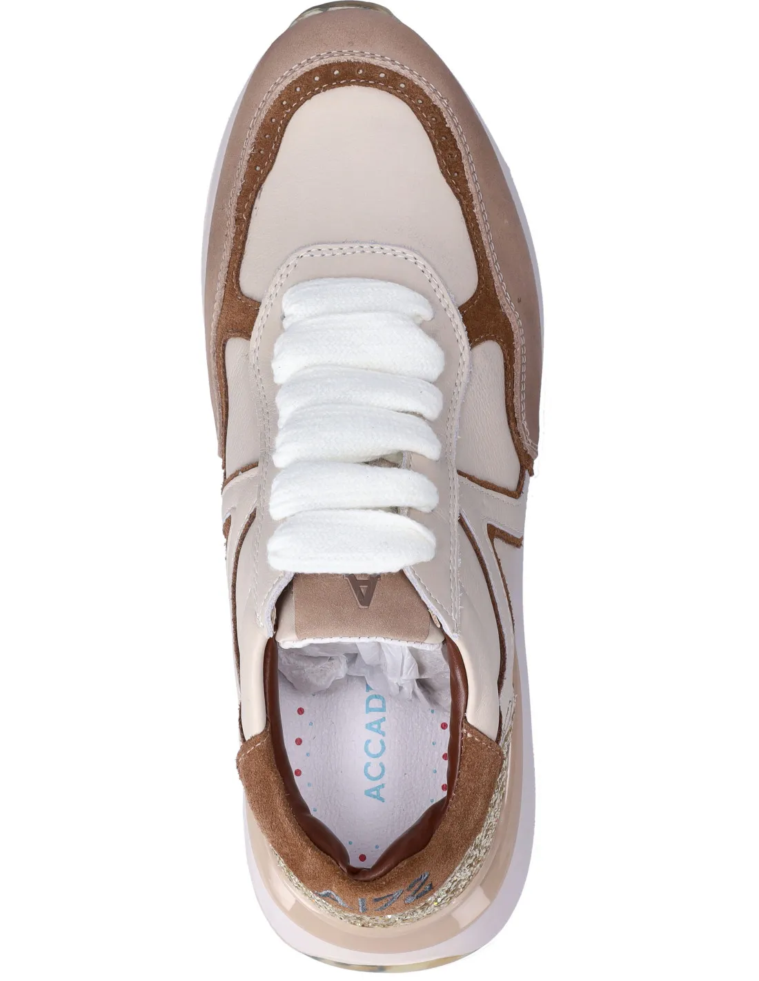 Accademia 72 sneakers donna beige