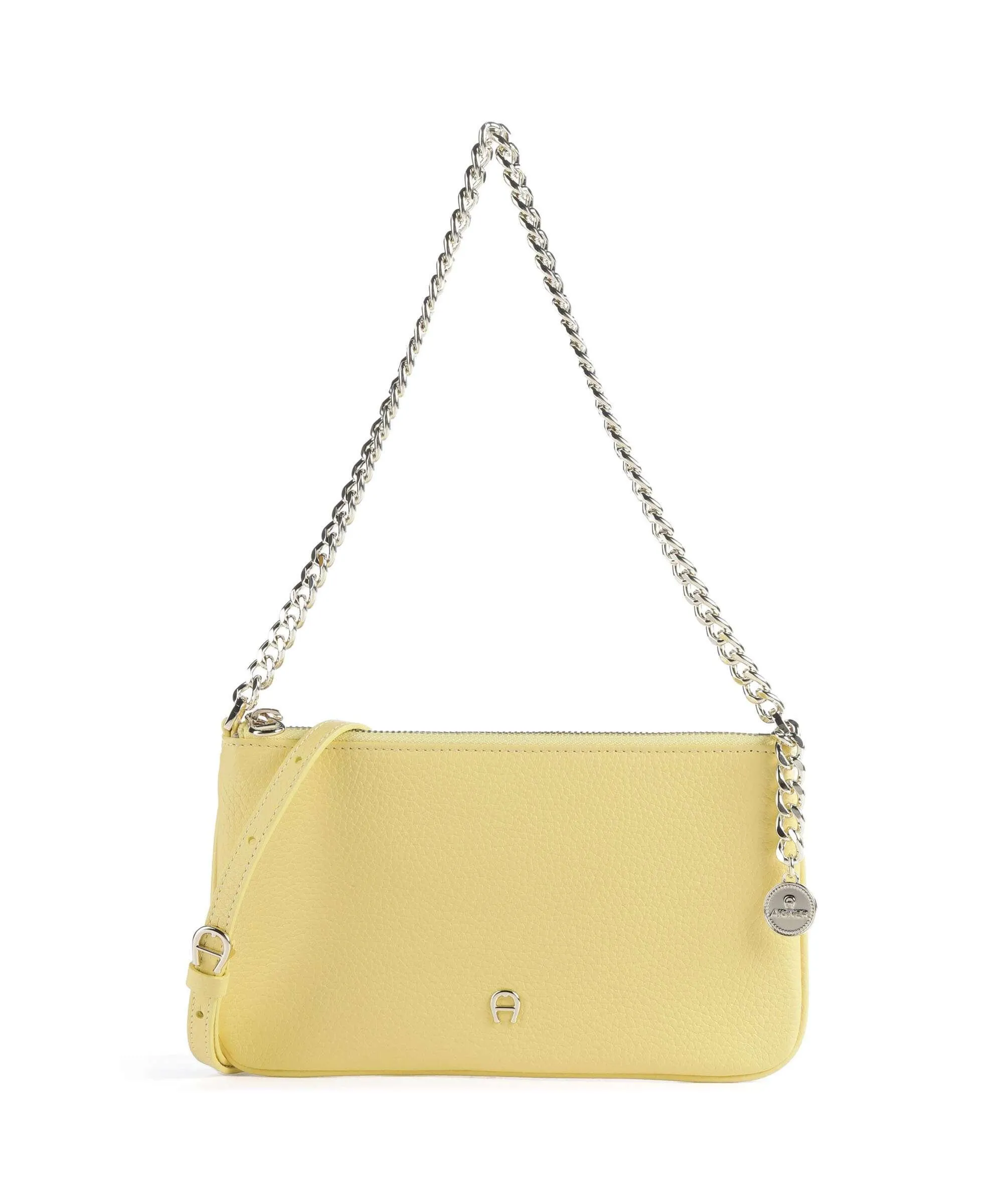  Aigner Fashion Borsa a spalla pelle di vacchetta grana giallo  