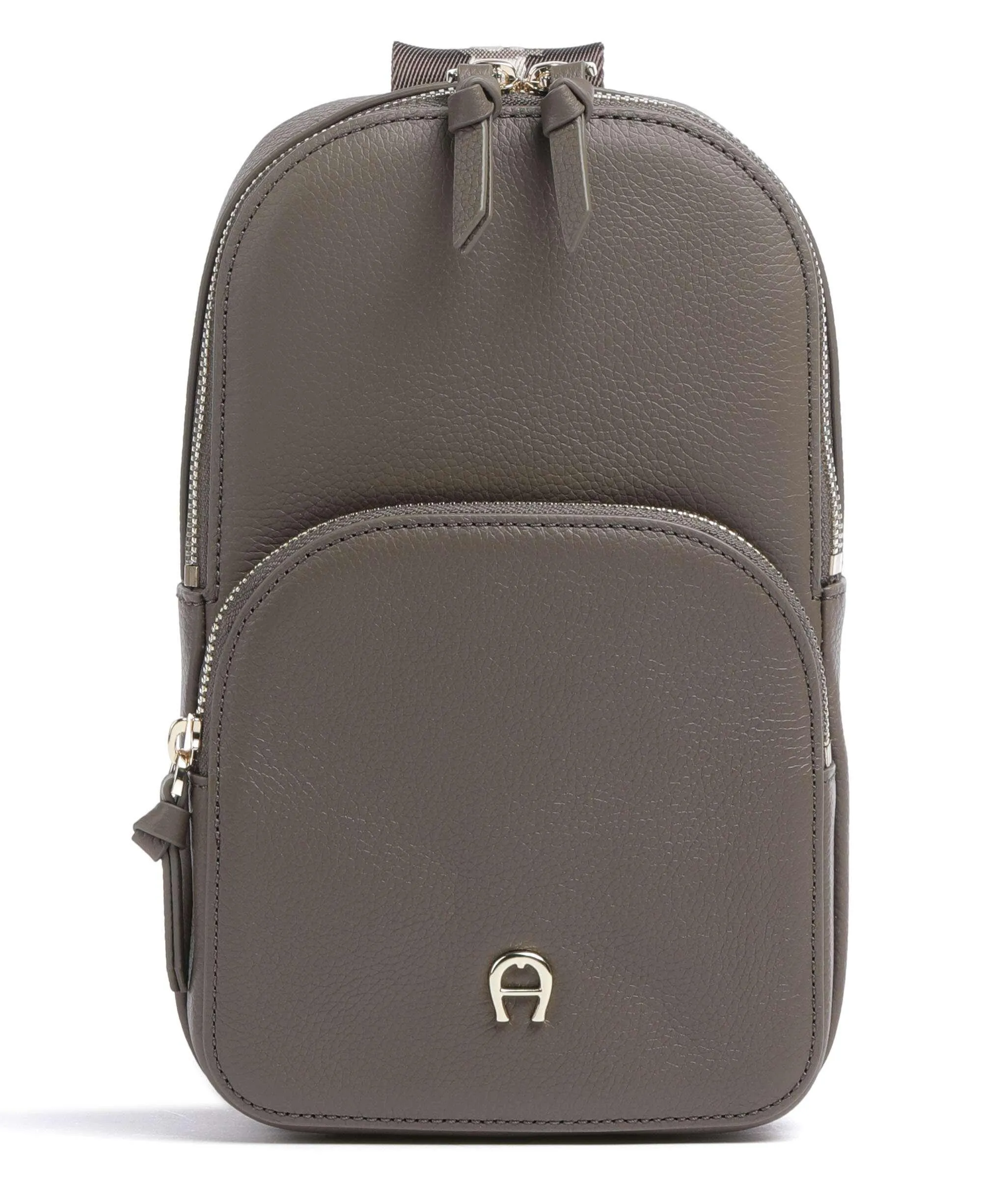  Aigner Zita Borsa sling pelle di vacchetta grana marrone  