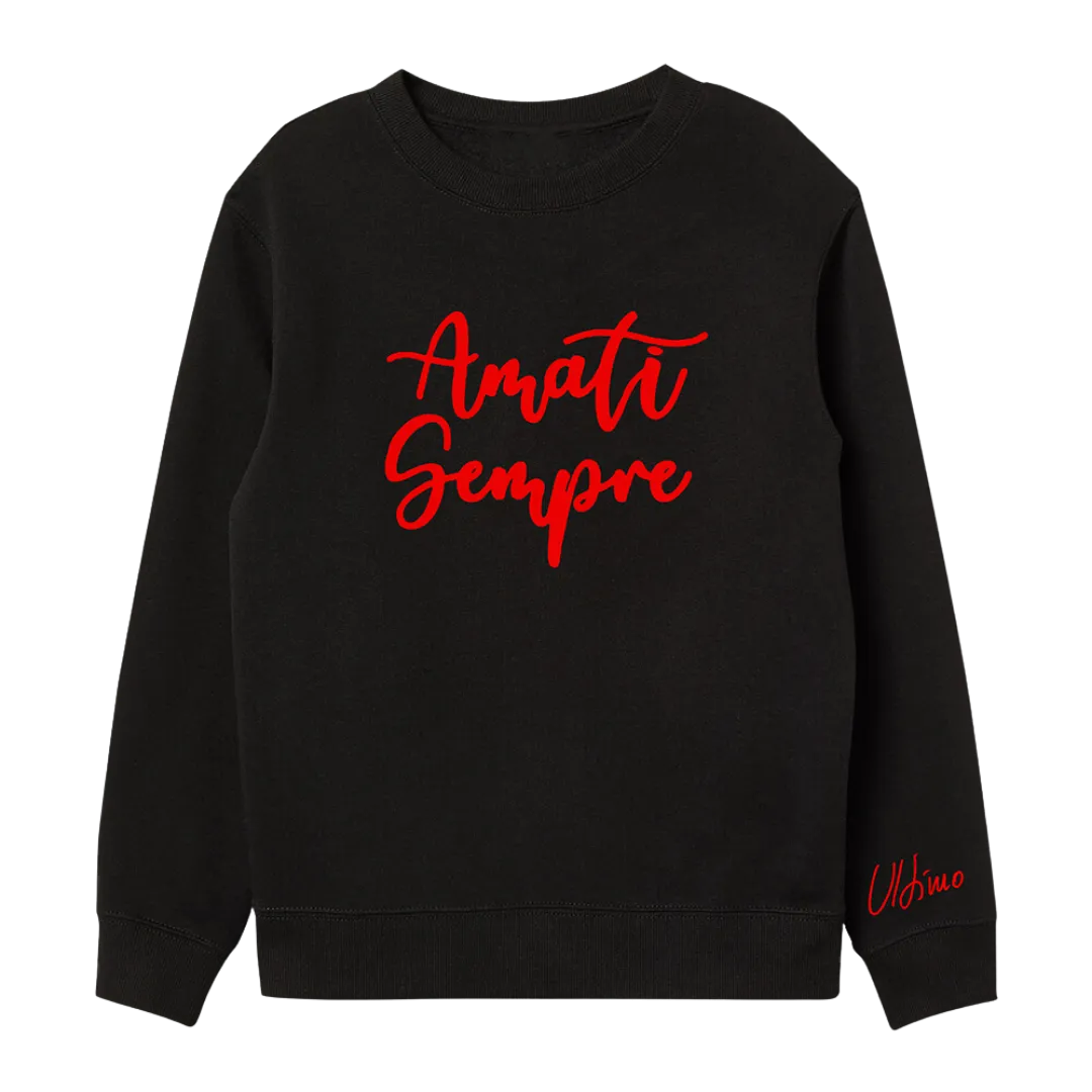 Amati sempre logo rosso | Felpa