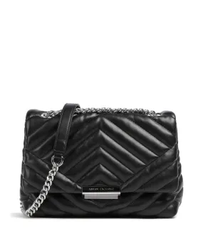  Armani Exchange Victoria M Borsa a spalla pelle sintetica nero  