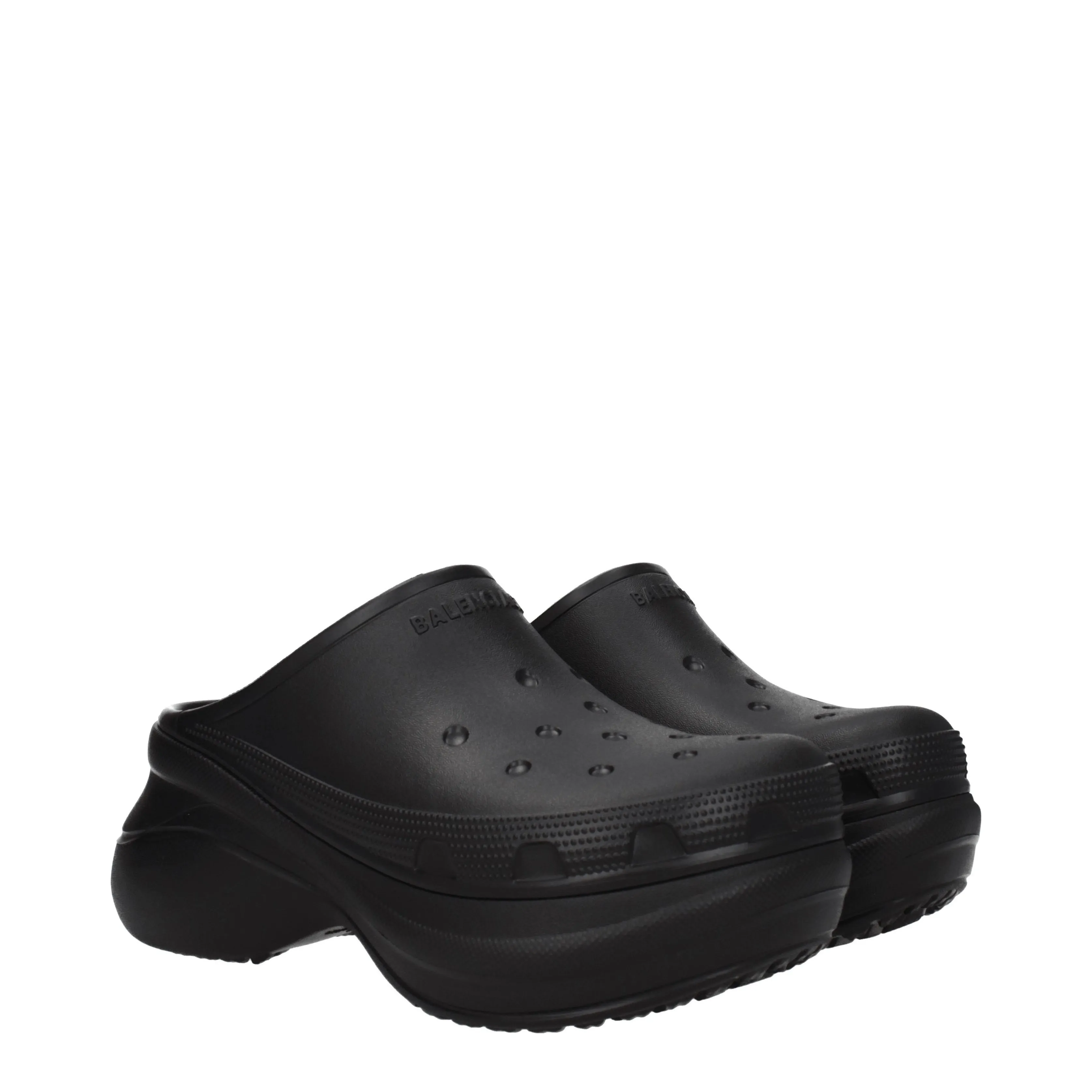 Balenciaga Ciabatte e Zoccoli Crocs Uomo Gomma Nero