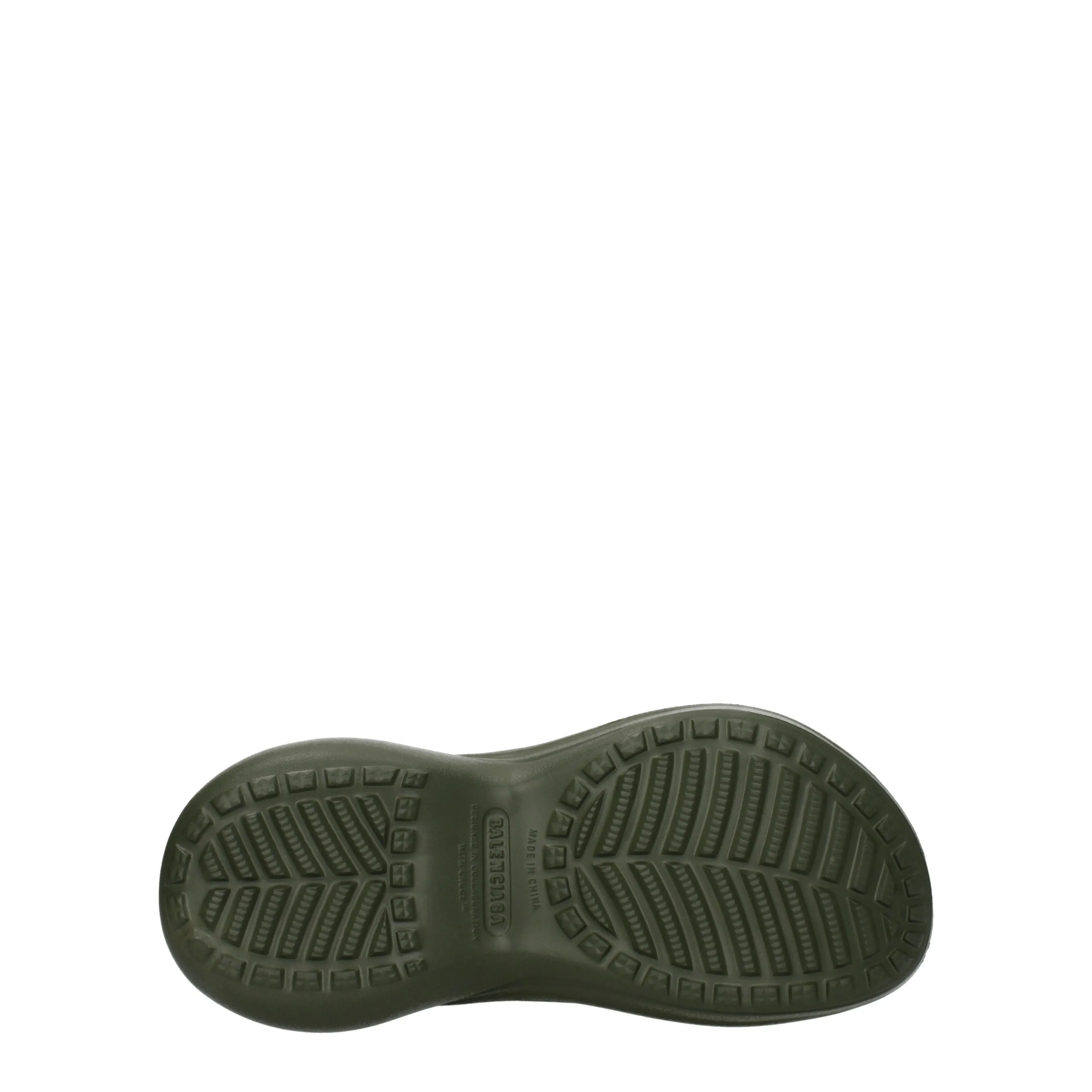 Balenciaga Ciabatte e Zoccoli Crocs Uomo Gomma Verde/Cachi