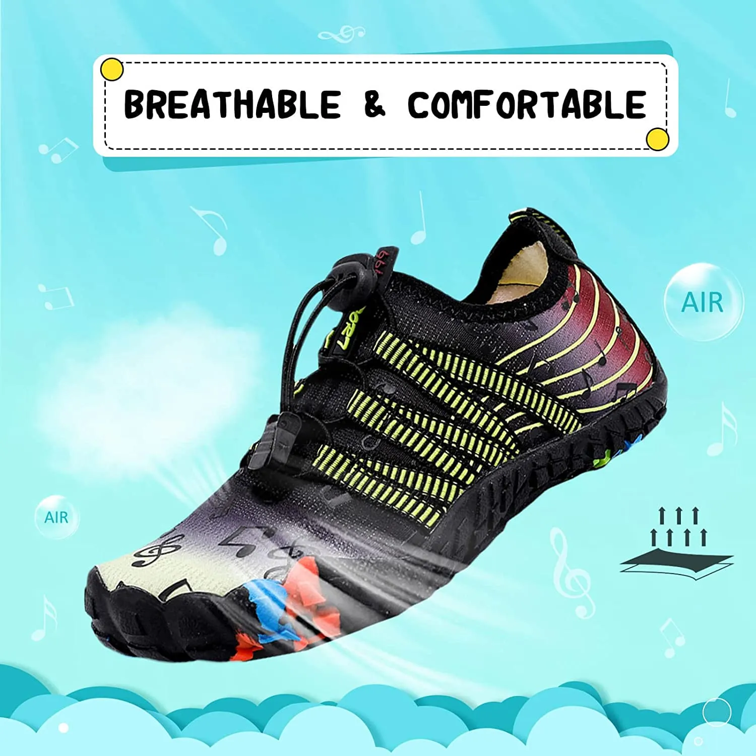 Bambini Scarpe da Acqua Bambini Ragazzi Scarpe da Mare Ragazze Scarpe da Nuoto Scarpe da Immersione Rapida Asciugatura Antiscivo