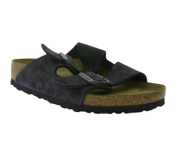 BIRKENSTOCK Arizona BS zoccoli da donna made in Germany larghezza normale 0552321 velluto grigio