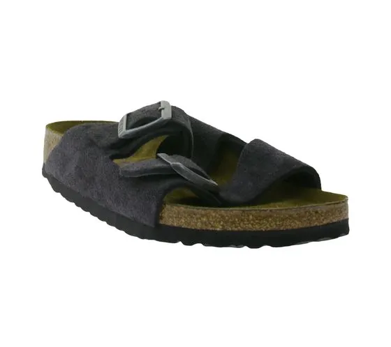 BIRKENSTOCK Arizona BS zoccoli da donna made in Germany larghezza stretta 0552323 velluto grigio