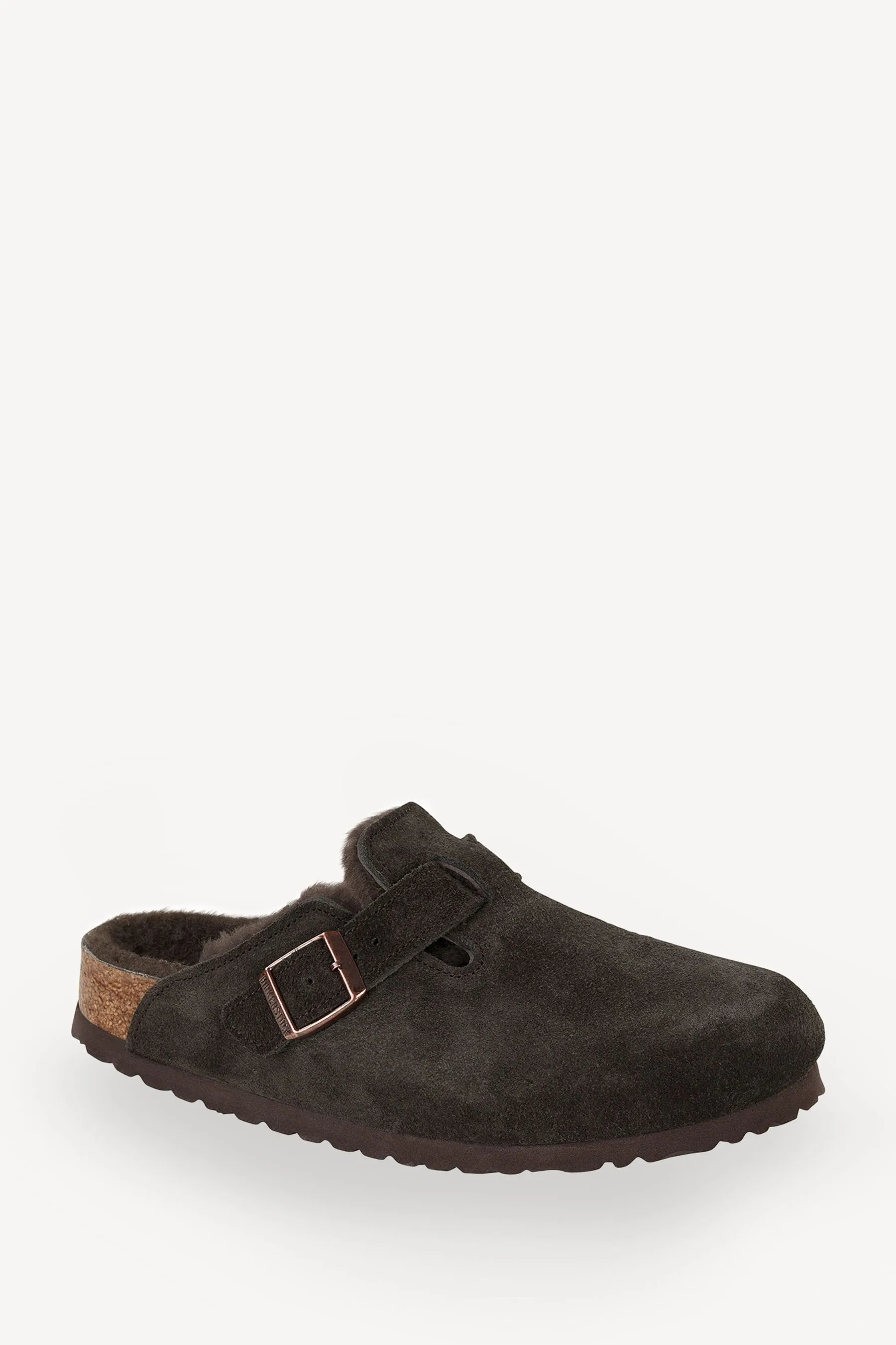 Birkenstock Boston Shearling Zoccoli in pelle scamosciata    