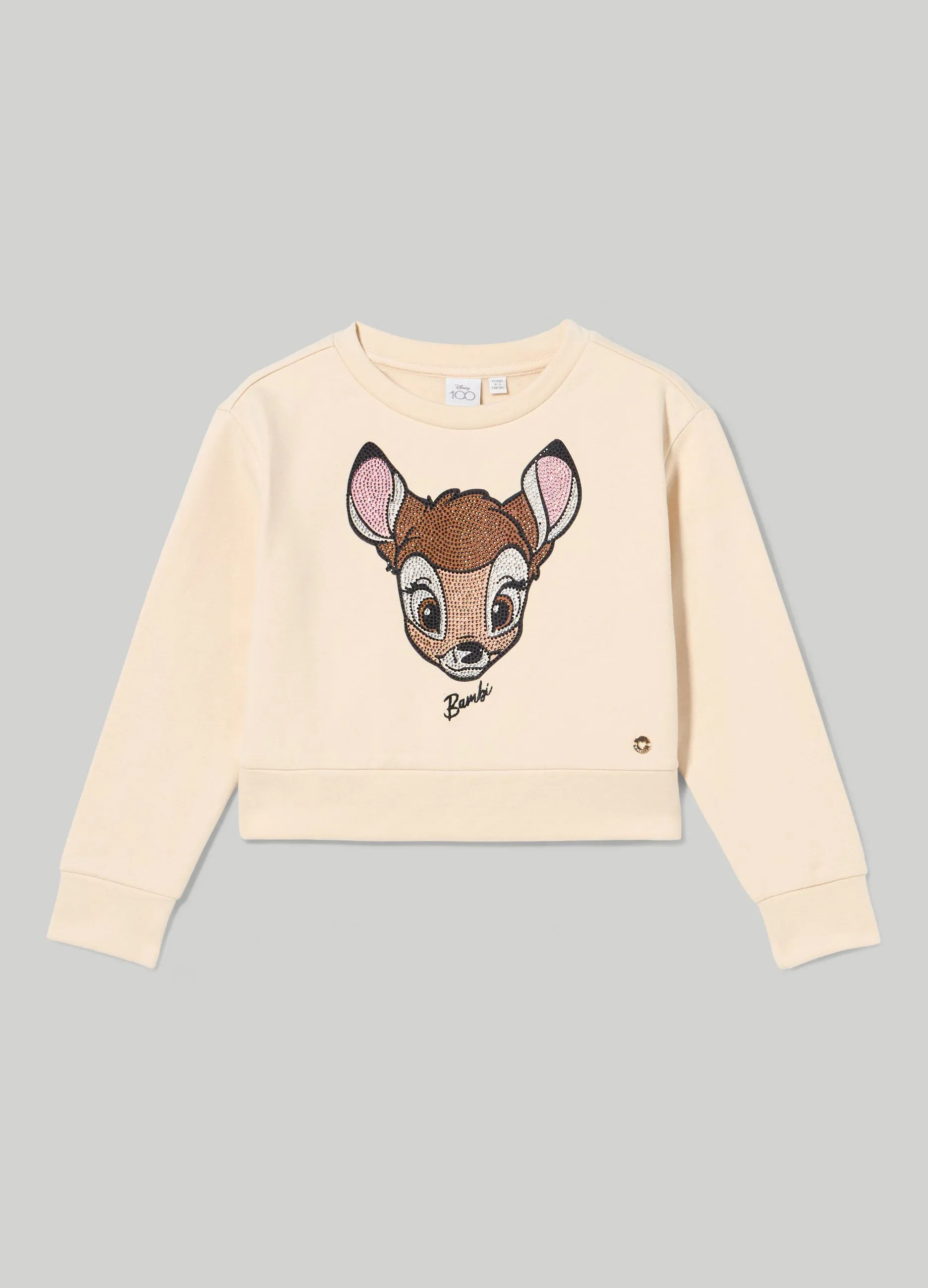 BLUKIDS  Felpa in cotone garzato stretch e stampa Disney ragazza