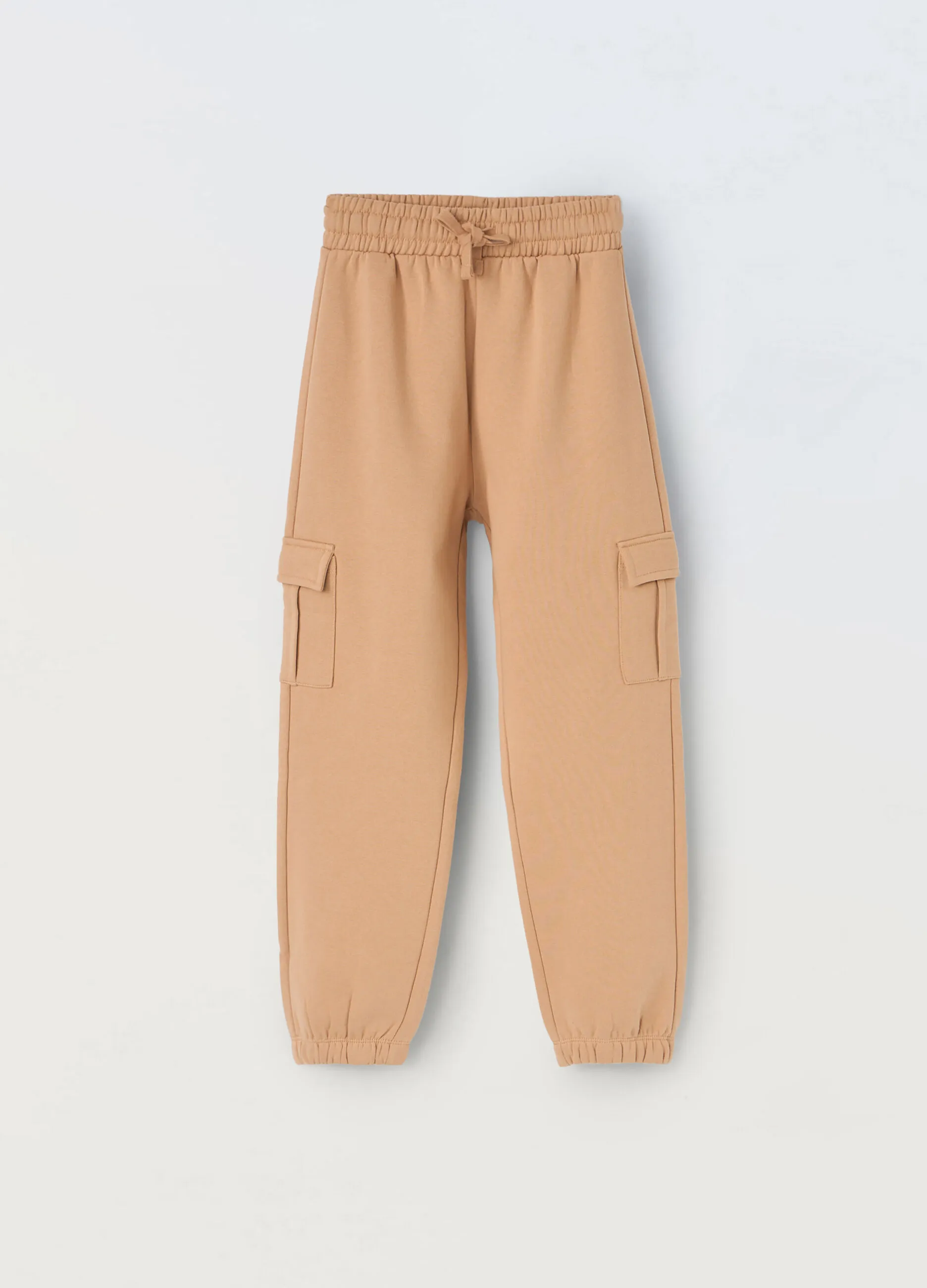 BLUKIDS  Jogger cargo in felpa di misto cotone ragazza