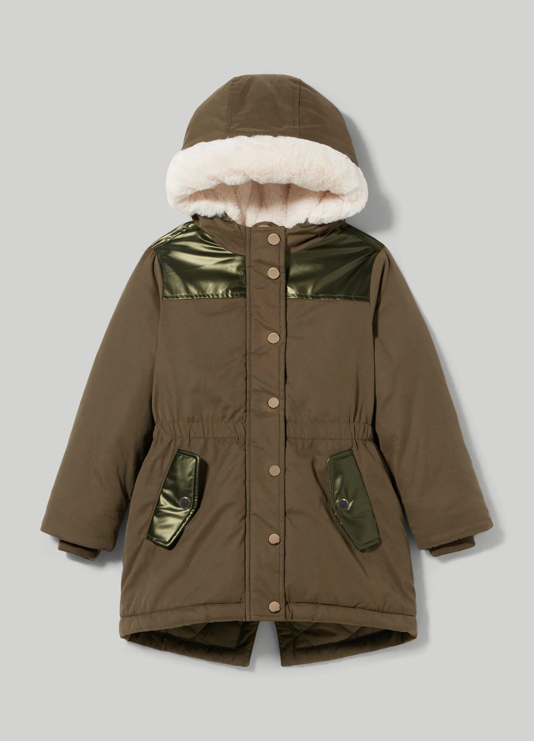 BLUKIDS  Parka con cappuccio bambina