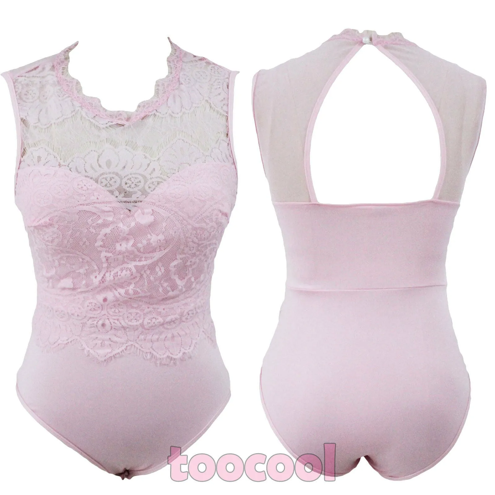 Body donna pizzo trasparente DL-2109