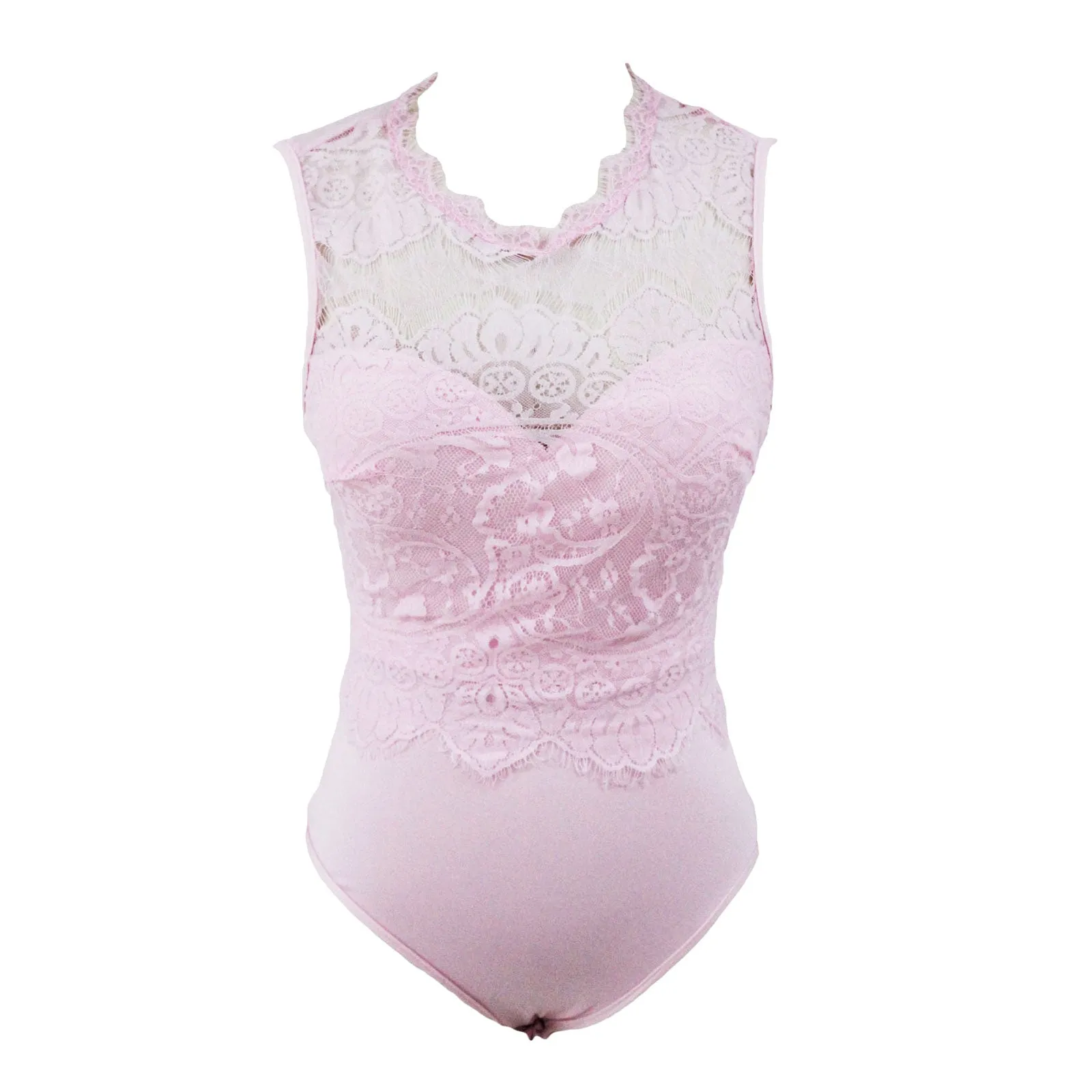 Body donna pizzo trasparente DL-2109