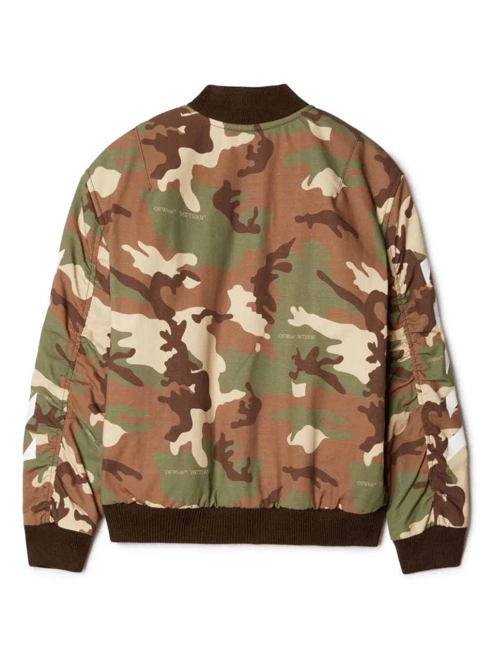 Bomber Camouflage Con Logo E Diagonali