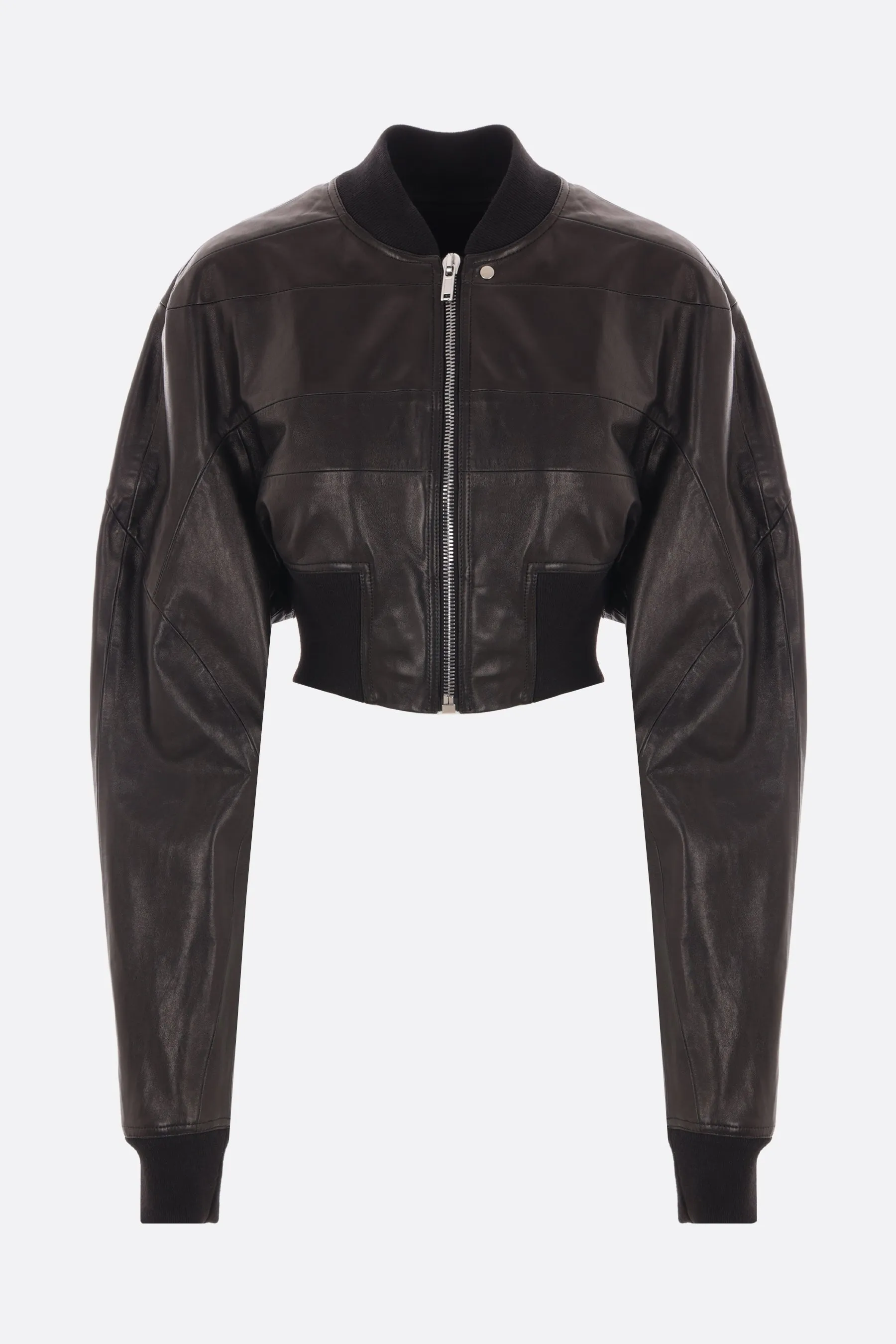  bomber cropped Girdered in nappa  