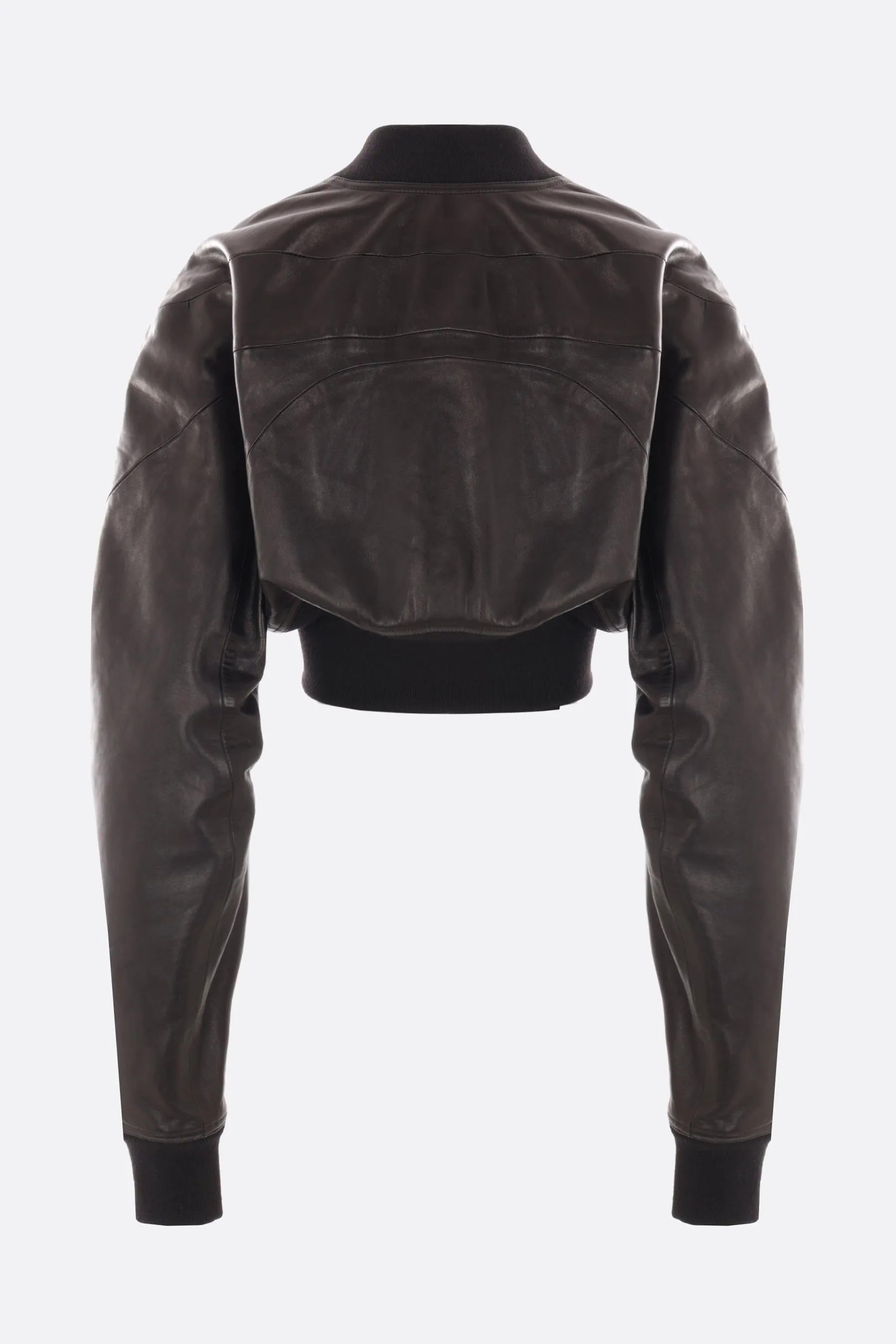  bomber cropped Girdered in nappa  