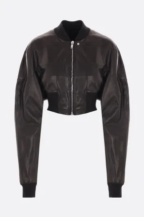  bomber cropped Girdered in nappa  