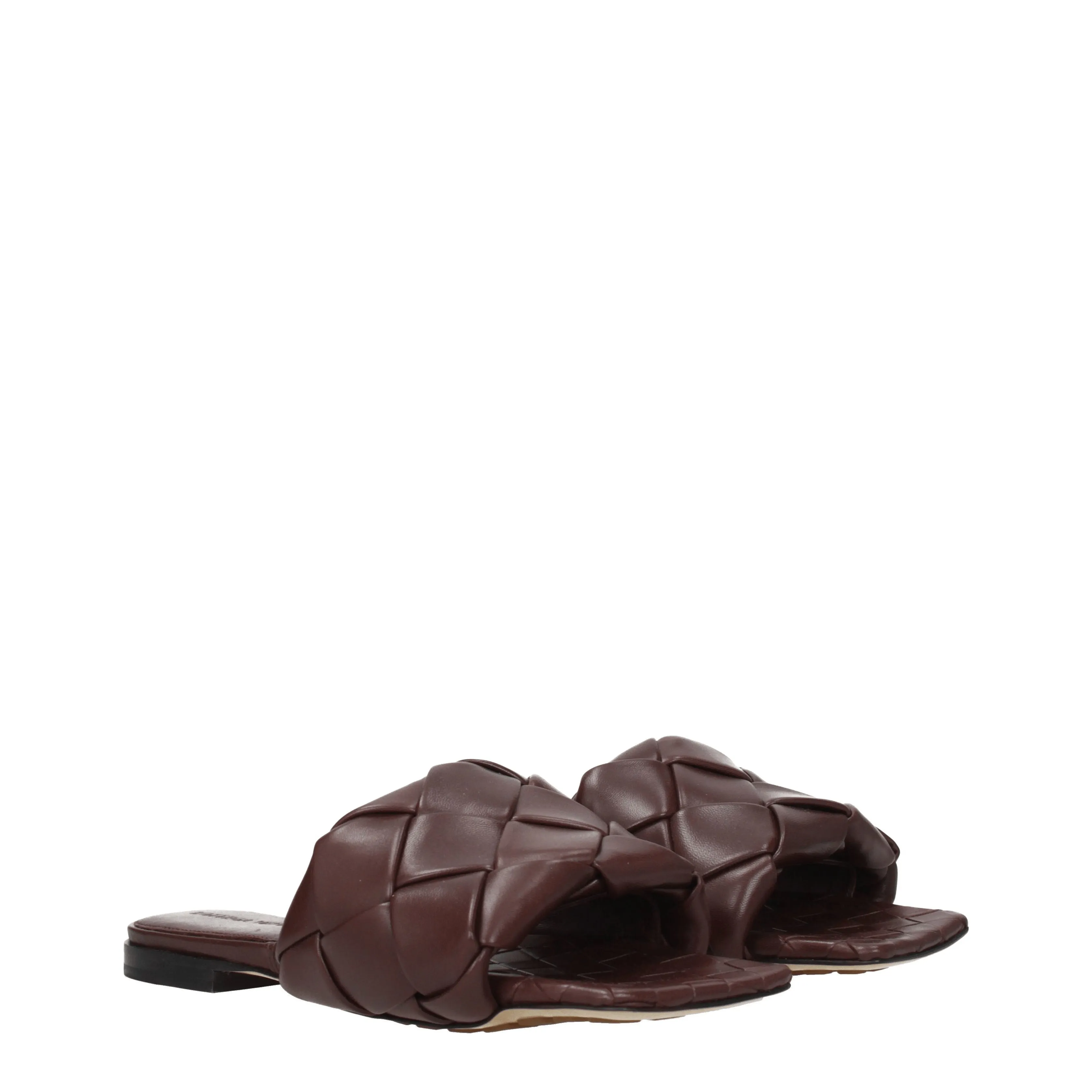 Bottega Veneta Ciabatte e Zoccoli Donna Pelle Marrone/Cioccolato Fondente