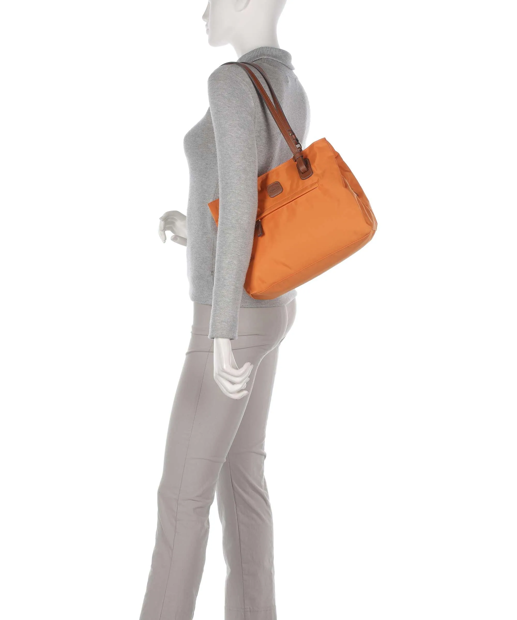  Brics X-Collection Borsa shopper nylon riciclato arancio  