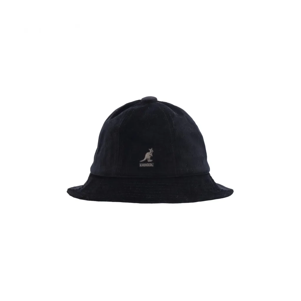 cappello da pescatore uomo cord casual BLACK