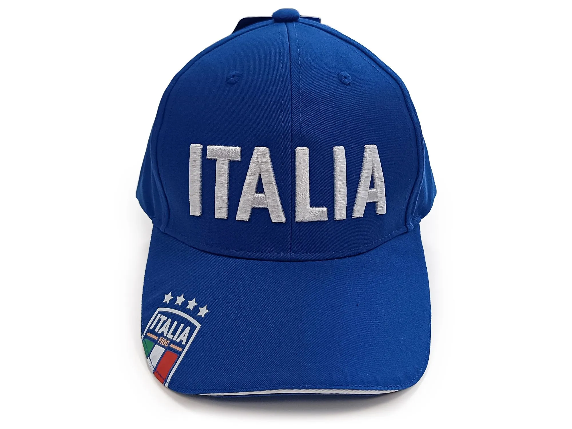 Cappello Italia FIGC Adulto Con Visiera Tricolore Cappellino Baseball Logo PS 32008