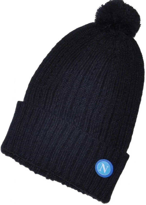 Cappello rasta ponpon Ufficiale squadre calcio Napoli *02241