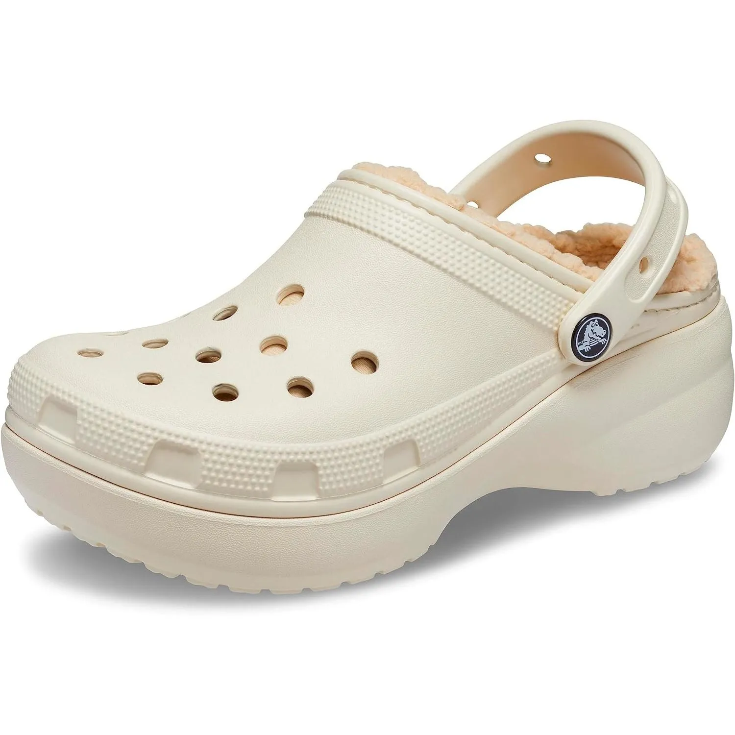 Ciabatte CROCS Donna CLASSIC PLATFORM LINED CLOG W Bianco