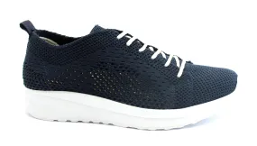 CINZIA MTB2001 navy blu scarpe donna sportive in tessuto lacci forata