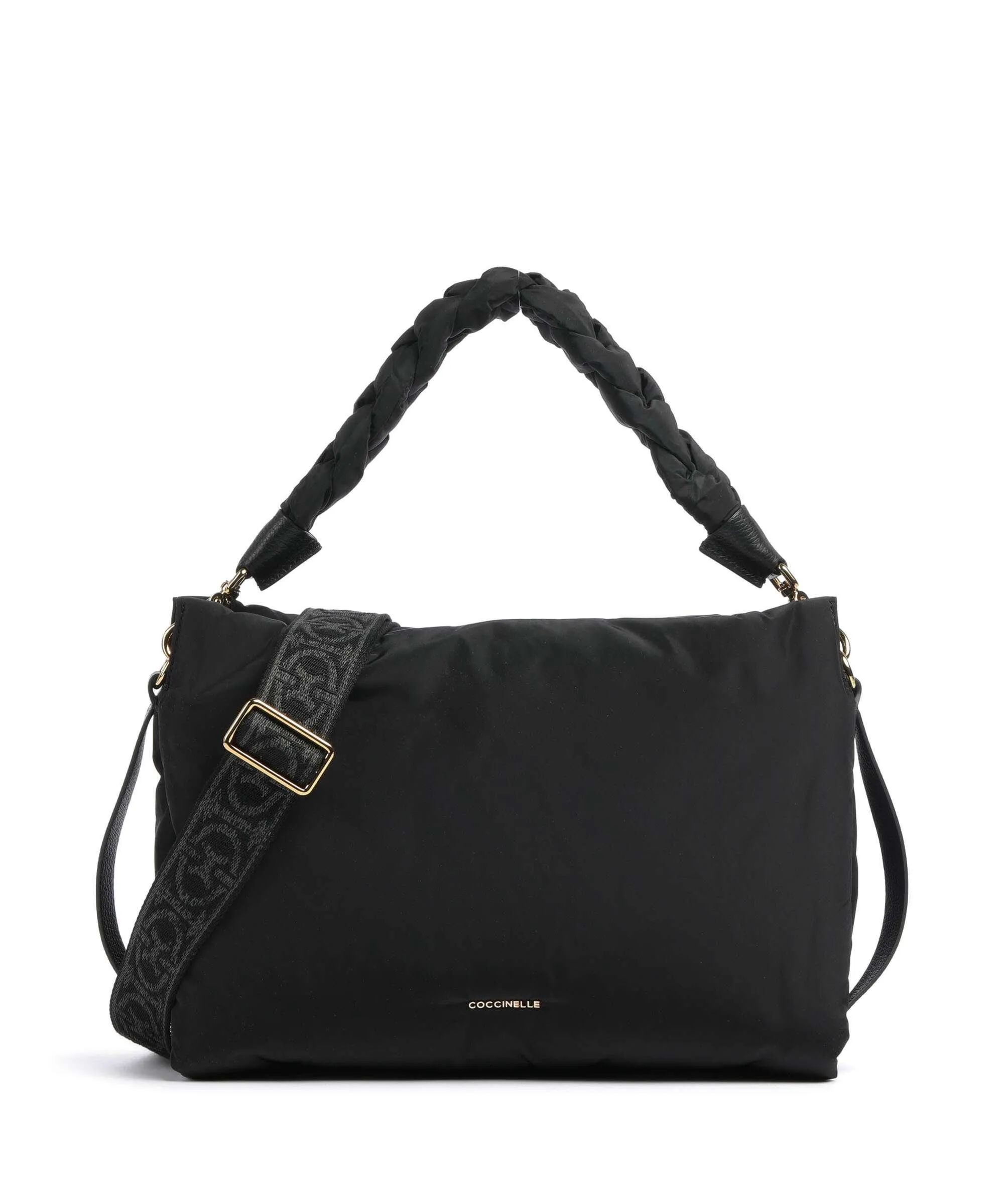  Coccinelle Boheme Puffy Nylon Borsa a spalla nylon nero  