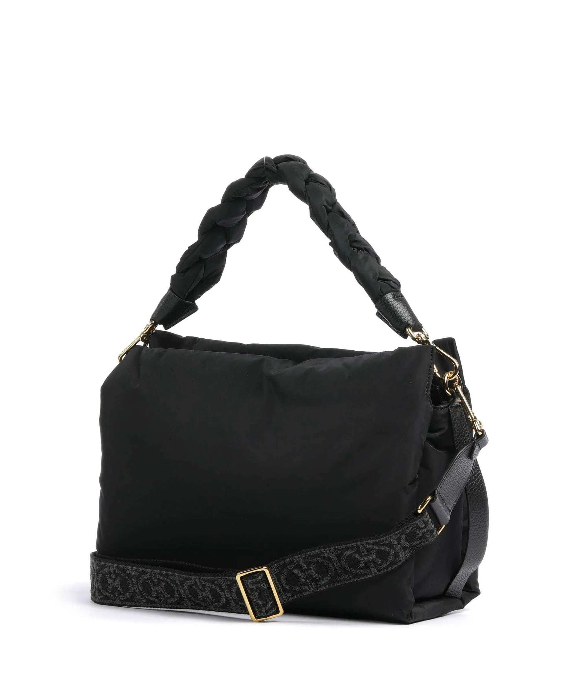  Coccinelle Boheme Puffy Nylon Borsa a spalla nylon nero  