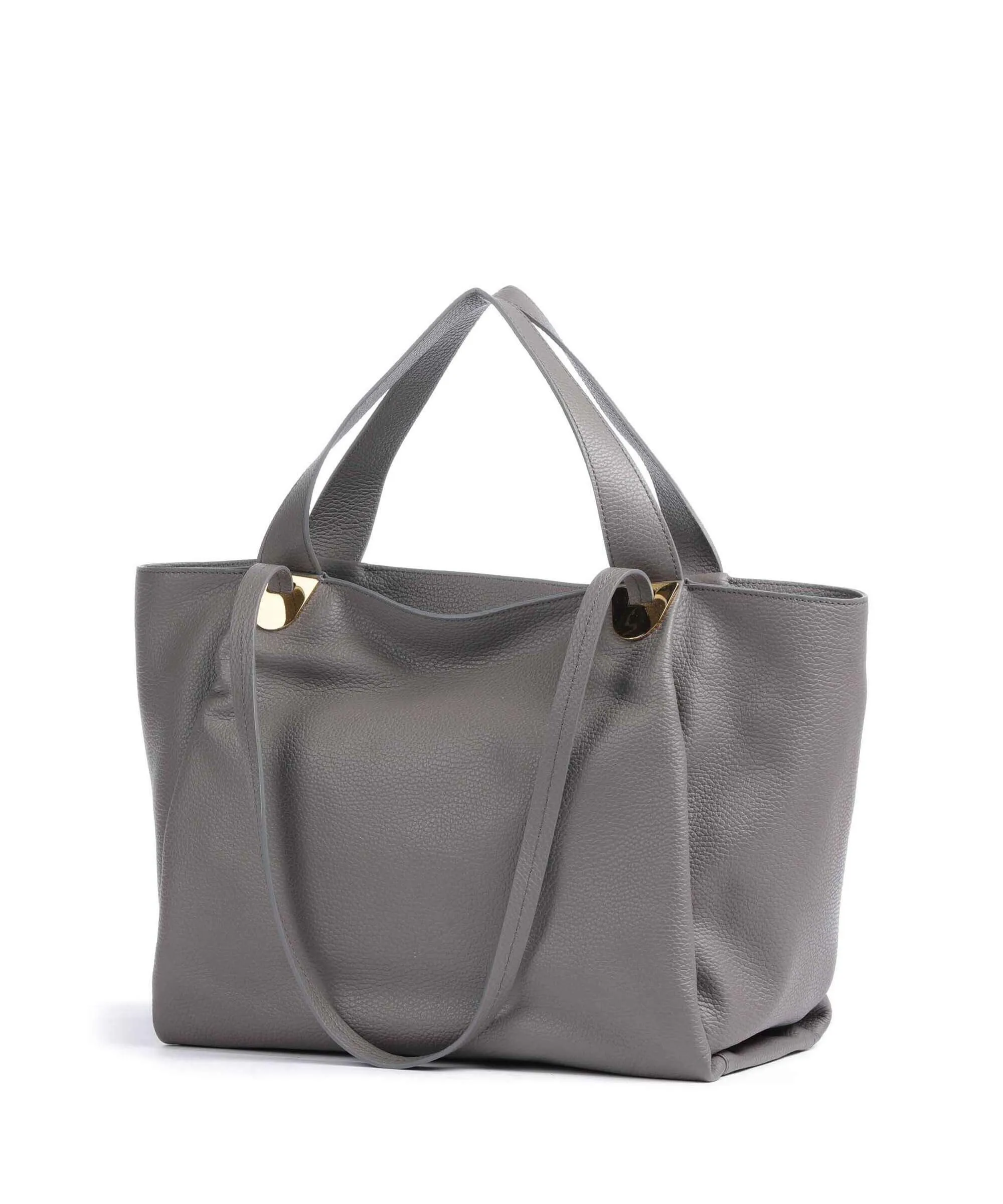  Coccinelle Oliver Borsa shopper pelle granulata grigio  