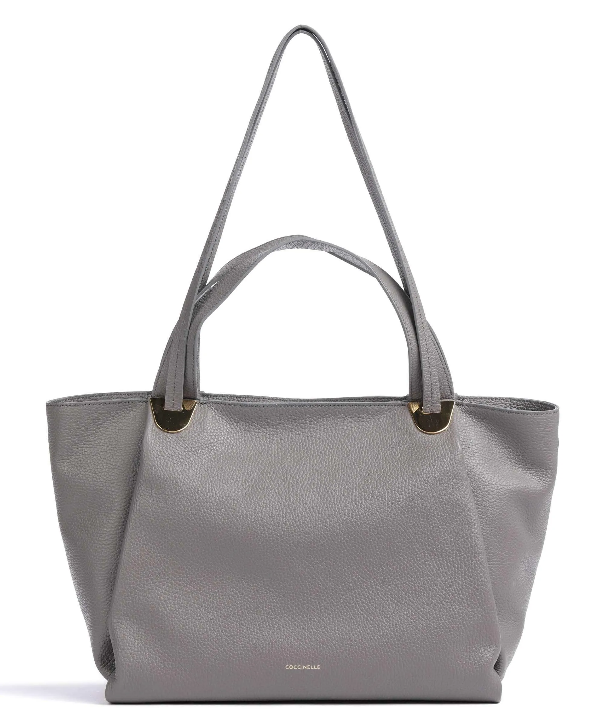  Coccinelle Oliver Borsa shopper pelle granulata grigio  