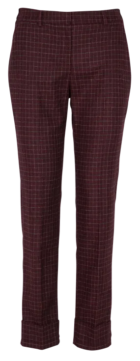  COLLECTORS CLUB   PANACHE - Pantaloni in misto lana | Rosso