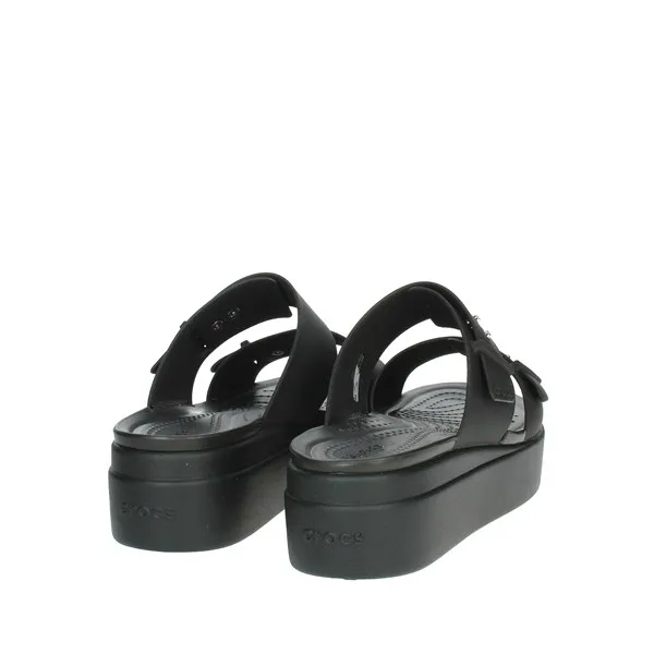 Crocs  CIABATTE CON ZEPPA 207431-001 NERO