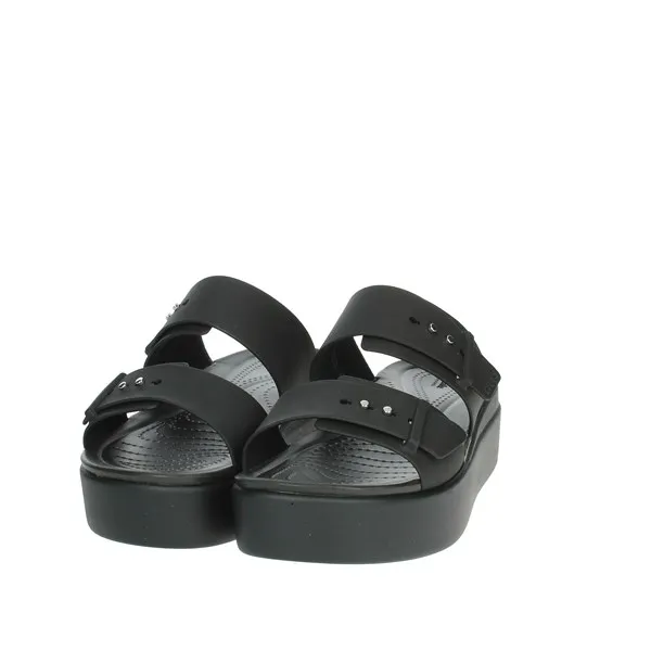 Crocs  CIABATTE CON ZEPPA 207431-001 NERO