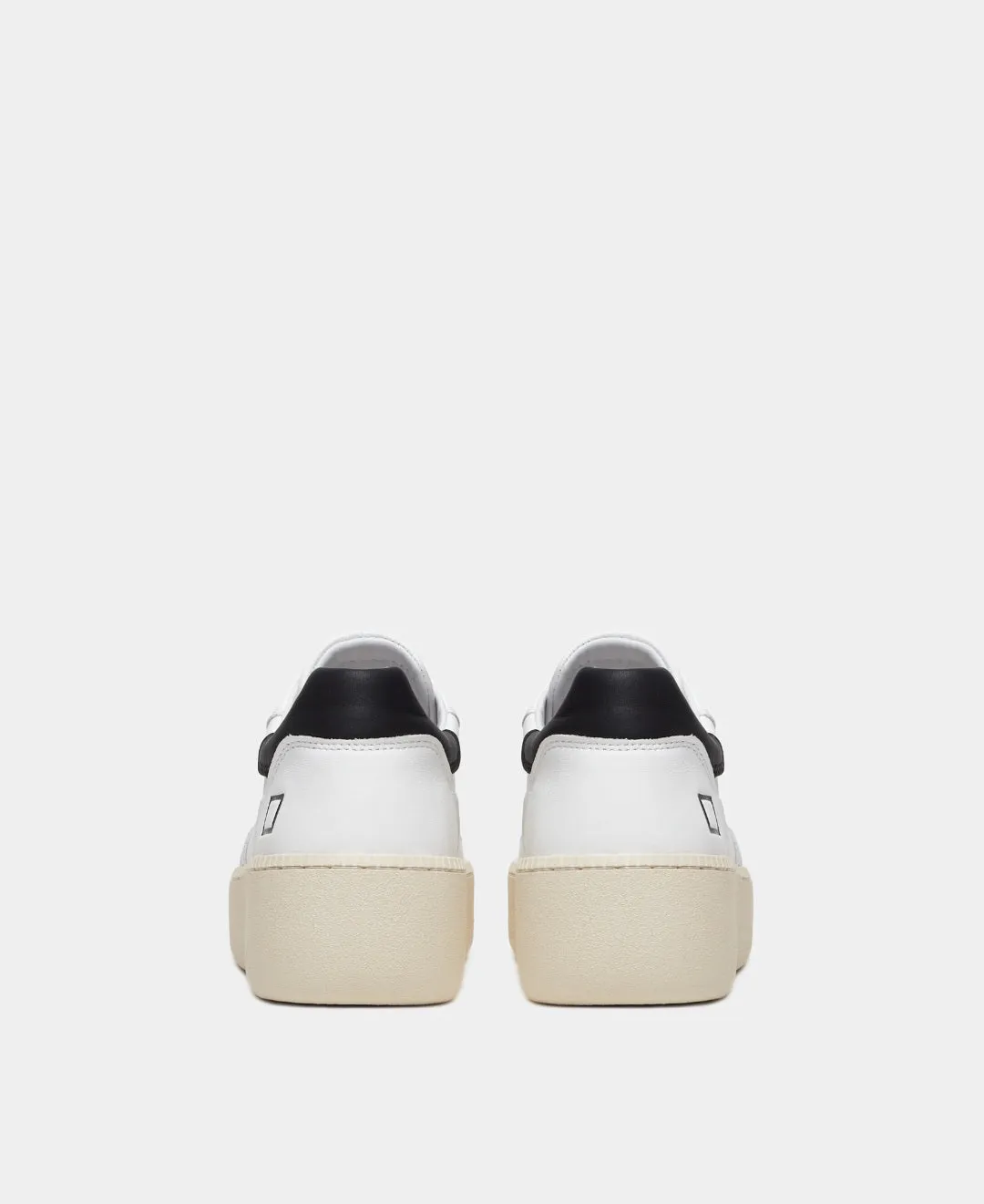 D.A.T.E. SNEAKERS DONNA STEP  CALF WHITE-BLACK