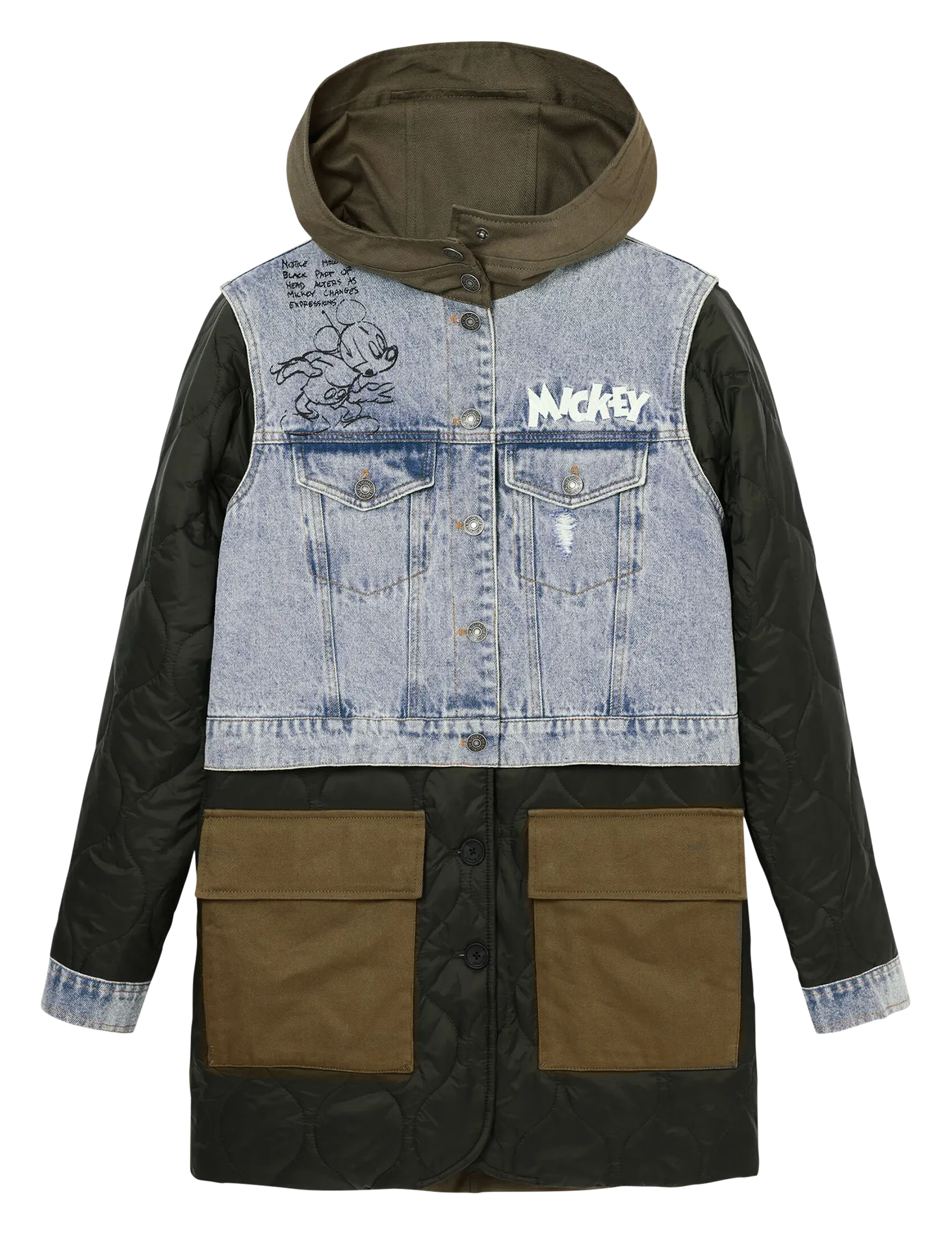  DESIGUAL   Parka ibrida in misto cotone | Verde