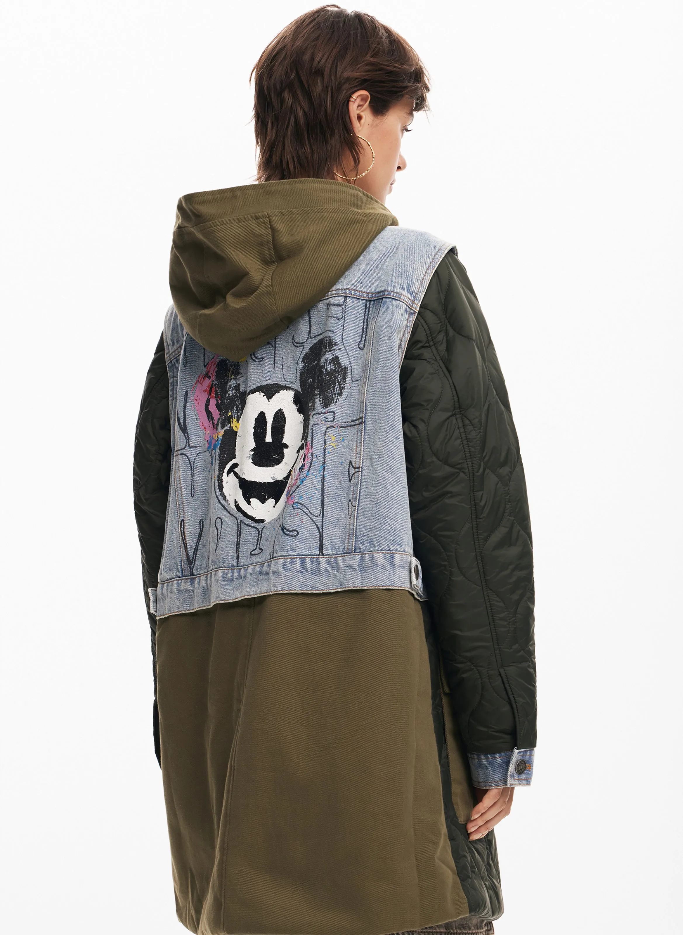  DESIGUAL   Parka ibrida in misto cotone | Verde