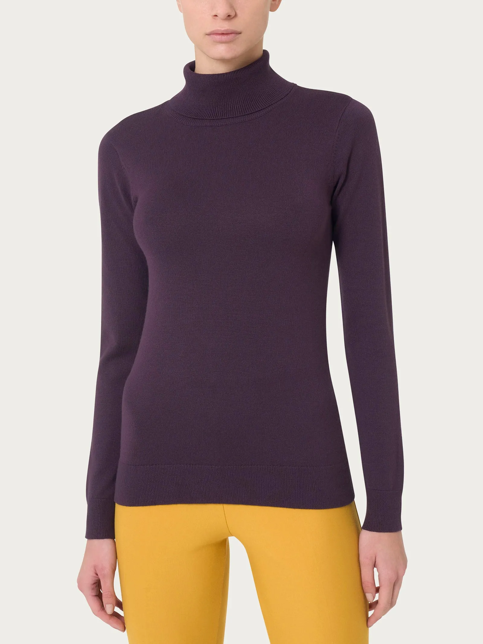 Dolcevita a maglia unita Four Seasons - Plum Perfect