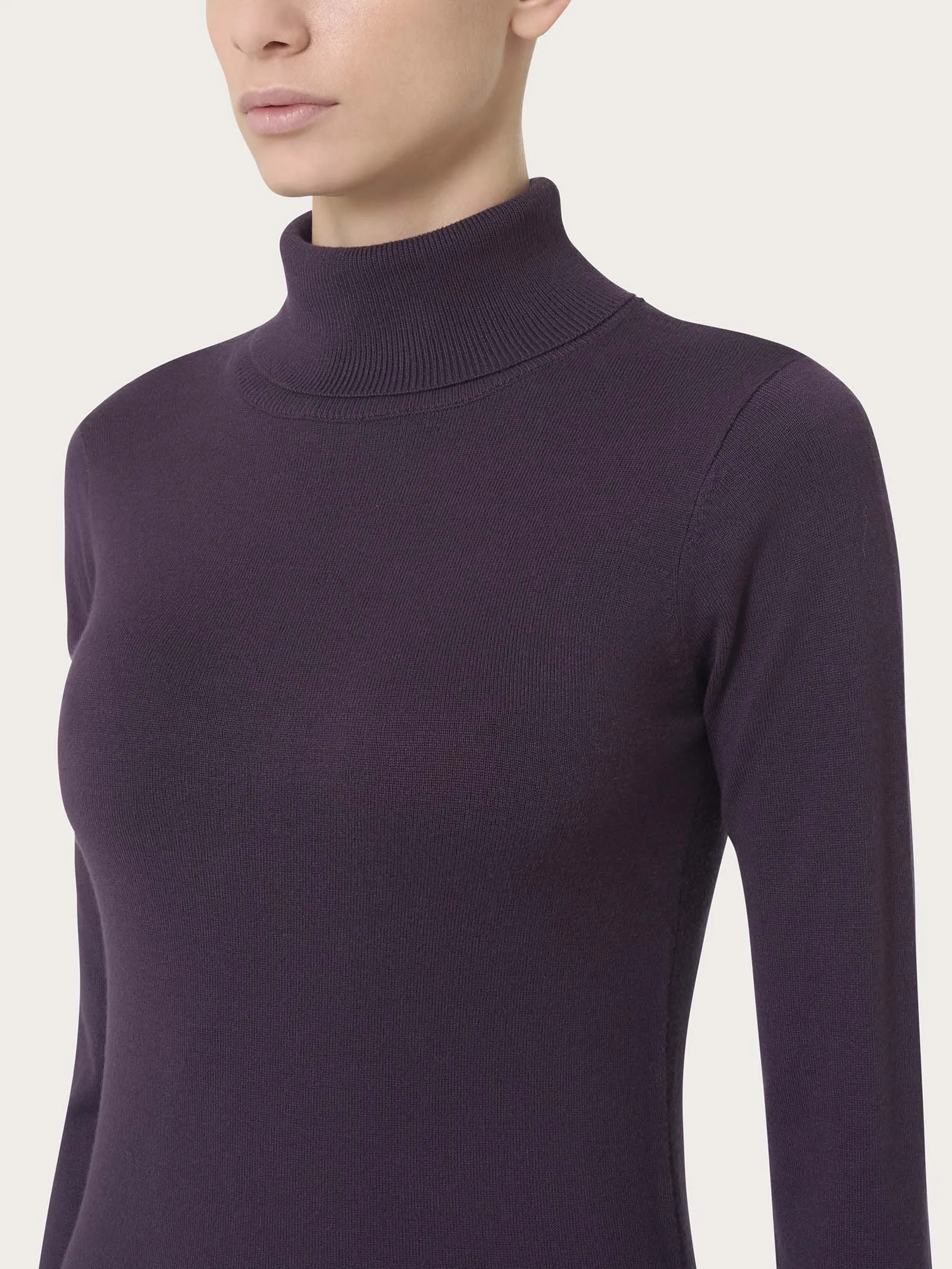 Dolcevita a maglia unita Four Seasons - Plum Perfect