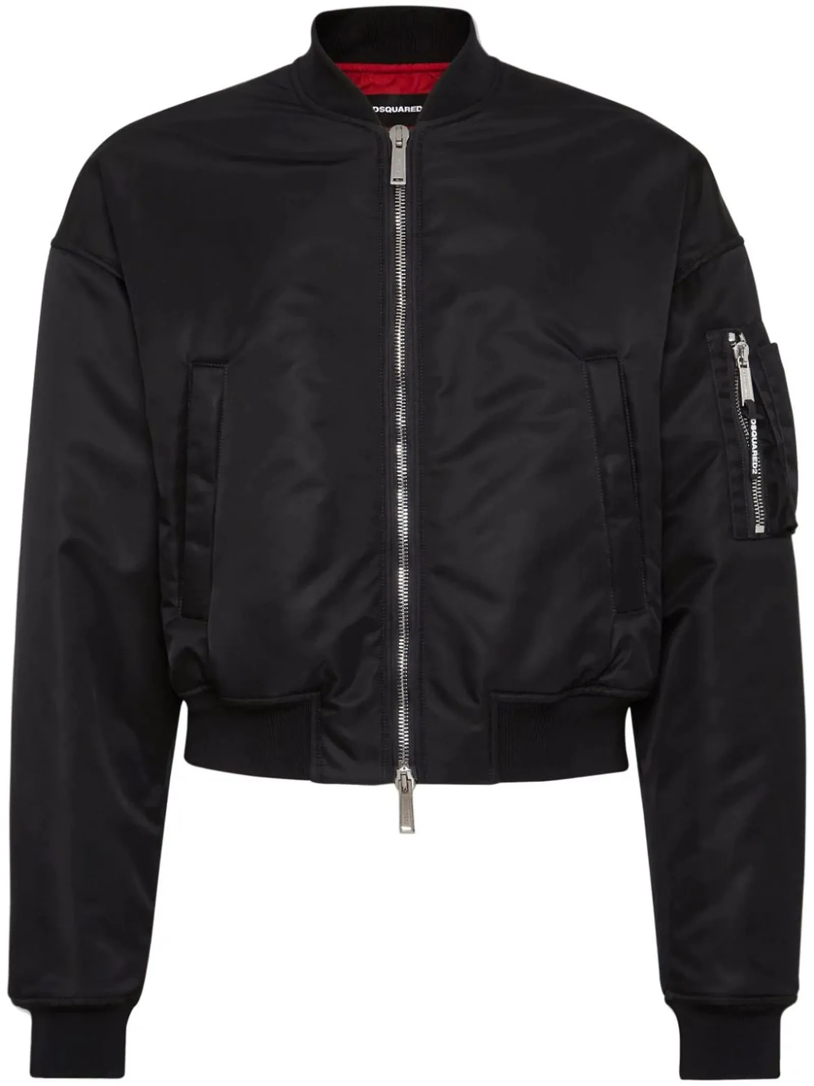 DSQUARED Abbigliamento,Giubbotti Bomber crop nero 