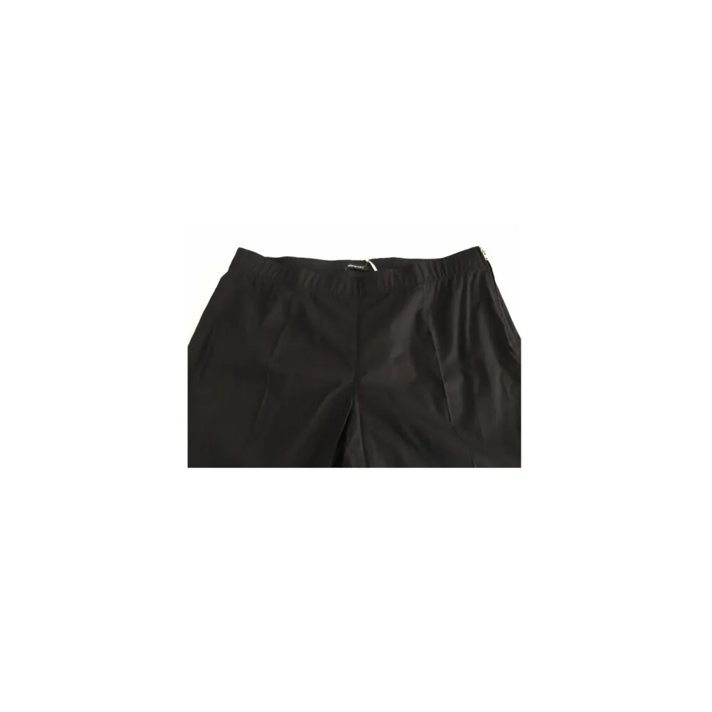 ELENA MIRO' pantalone donna nero con spacco P295F007MW