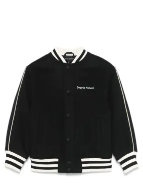 Emporio Armani Kids  Bomber con ricamo