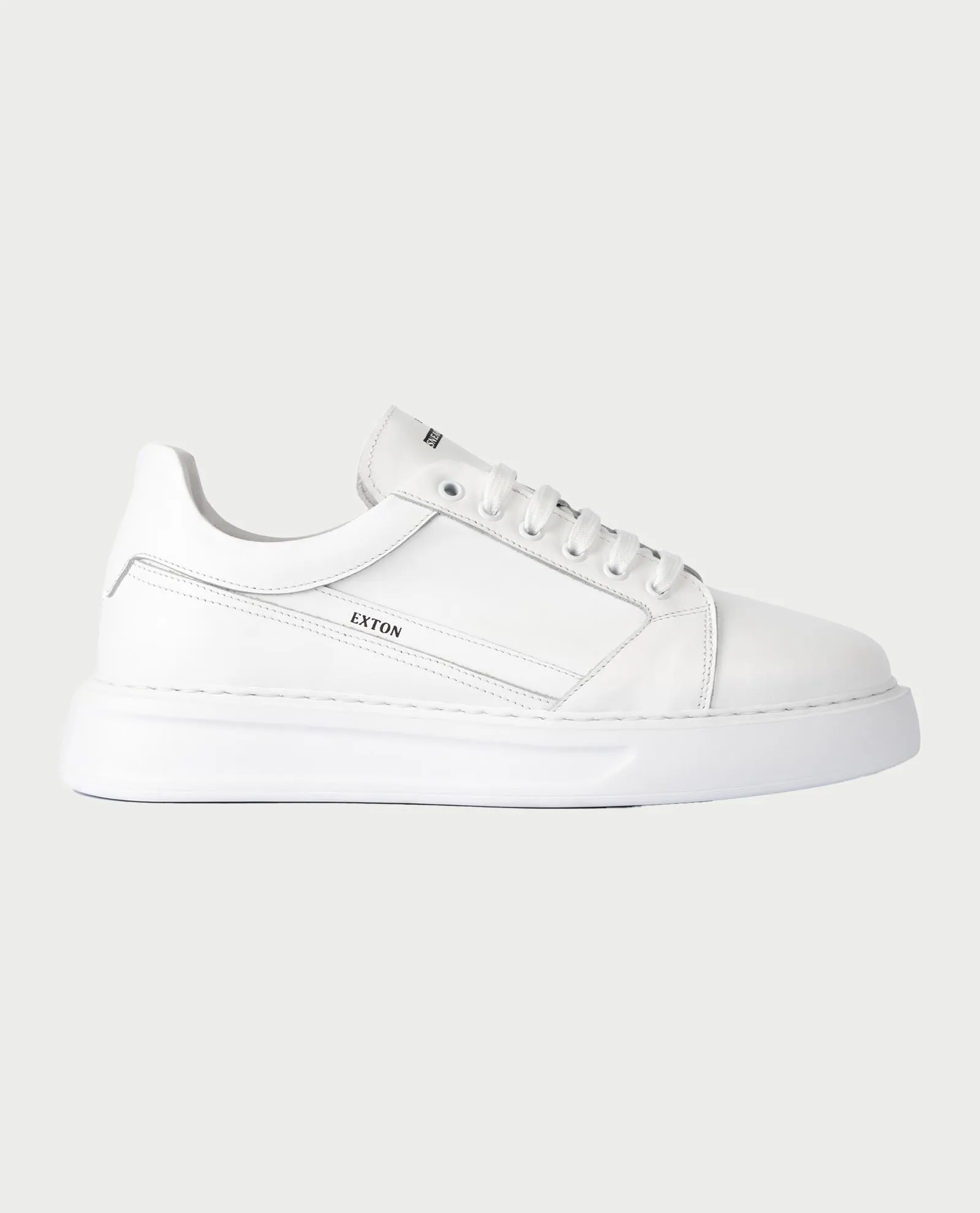 EXTON      Sneakers uomo Exton in pelle con logo laterale