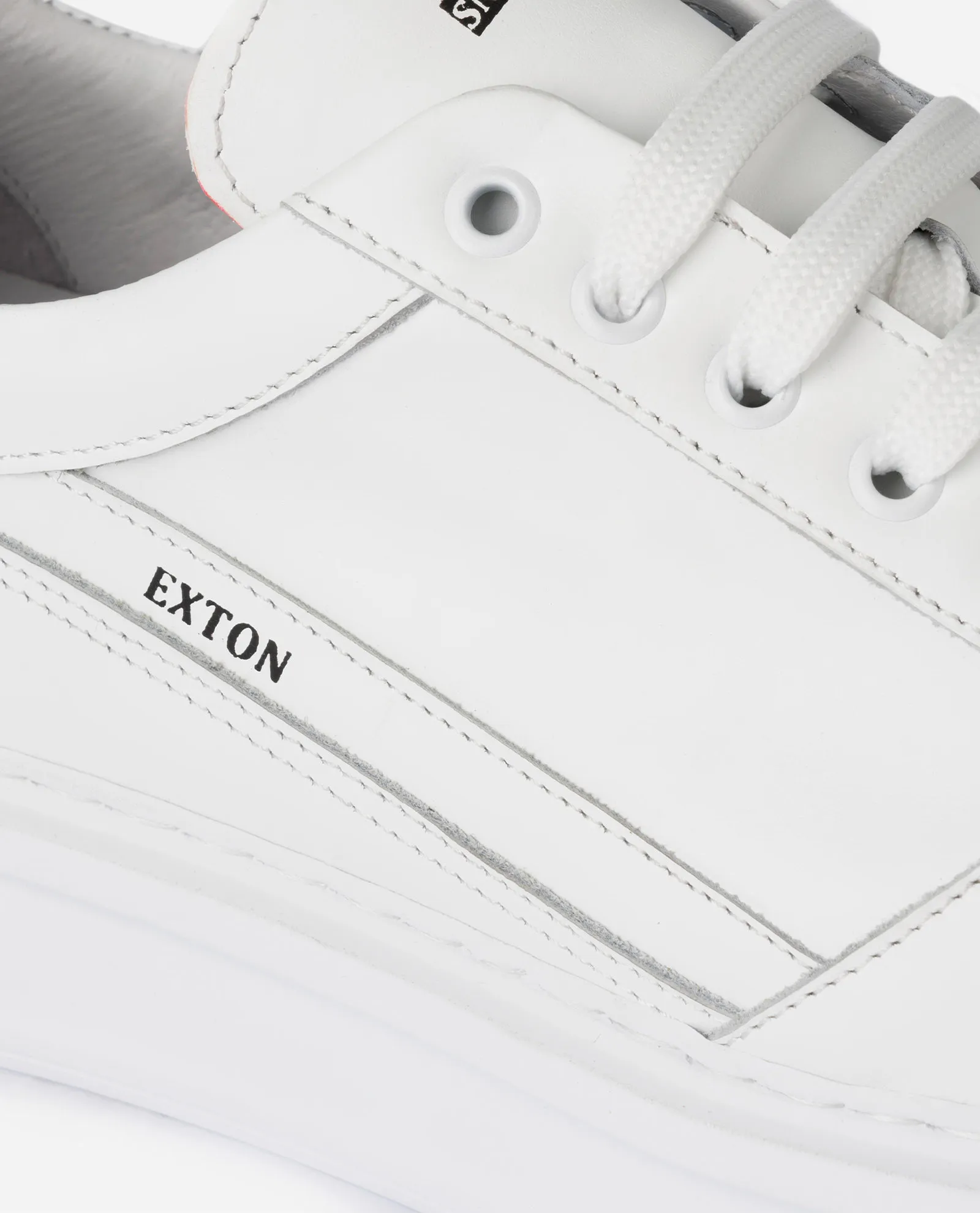 EXTON      Sneakers uomo Exton in pelle con logo laterale