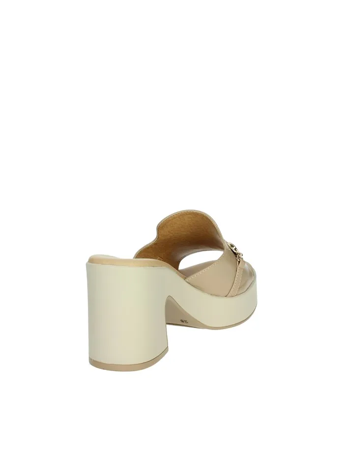 FASCINO DONNA  CIABATTE CON TACCO 57110-E4 BEIGE