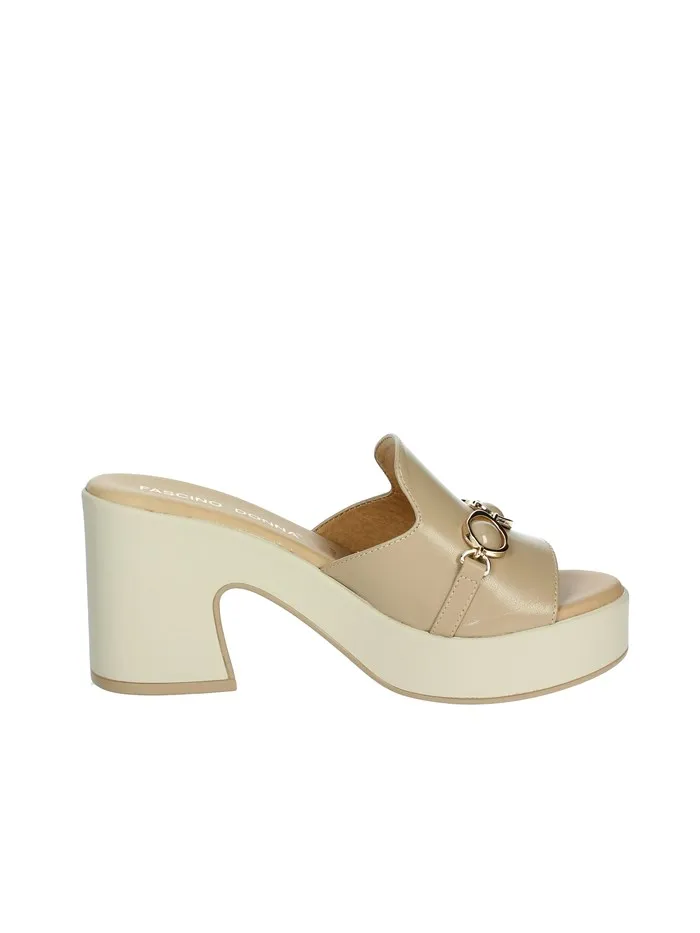 FASCINO DONNA  CIABATTE CON TACCO 57110-E4 BEIGE