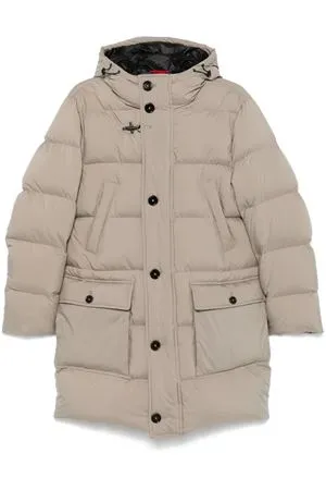 FAY Abbigliamento,Giubbotti Parka in Piuma Beige chiaro 